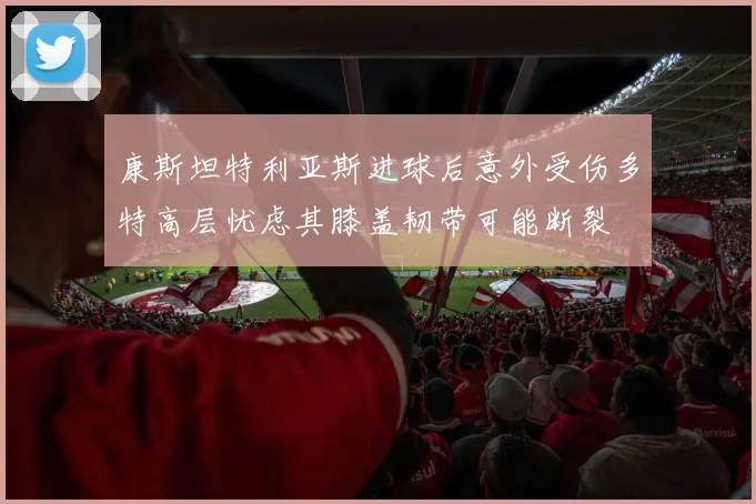 康斯坦特利亚斯进球后意外受伤多特高层忧虑其膝盖韧带可能断裂